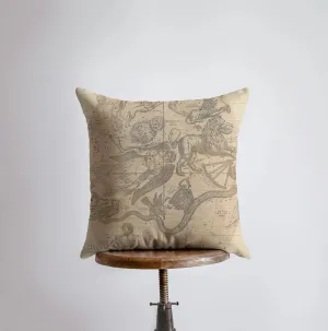 The Ship | Constellation | Astrology | Throw Pillow | Map of the Stars | Home Decor | Room Decor | Astrology Sign