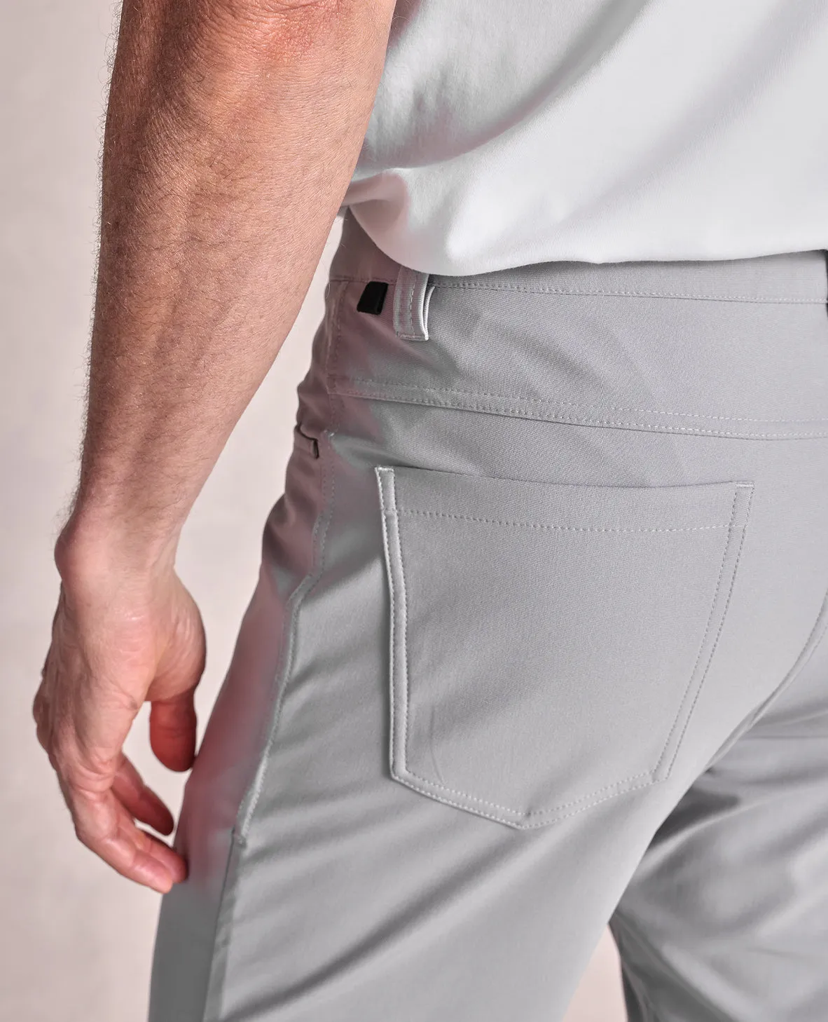 The Voyager - Performance Knit 5-Pocket Pant - Grey