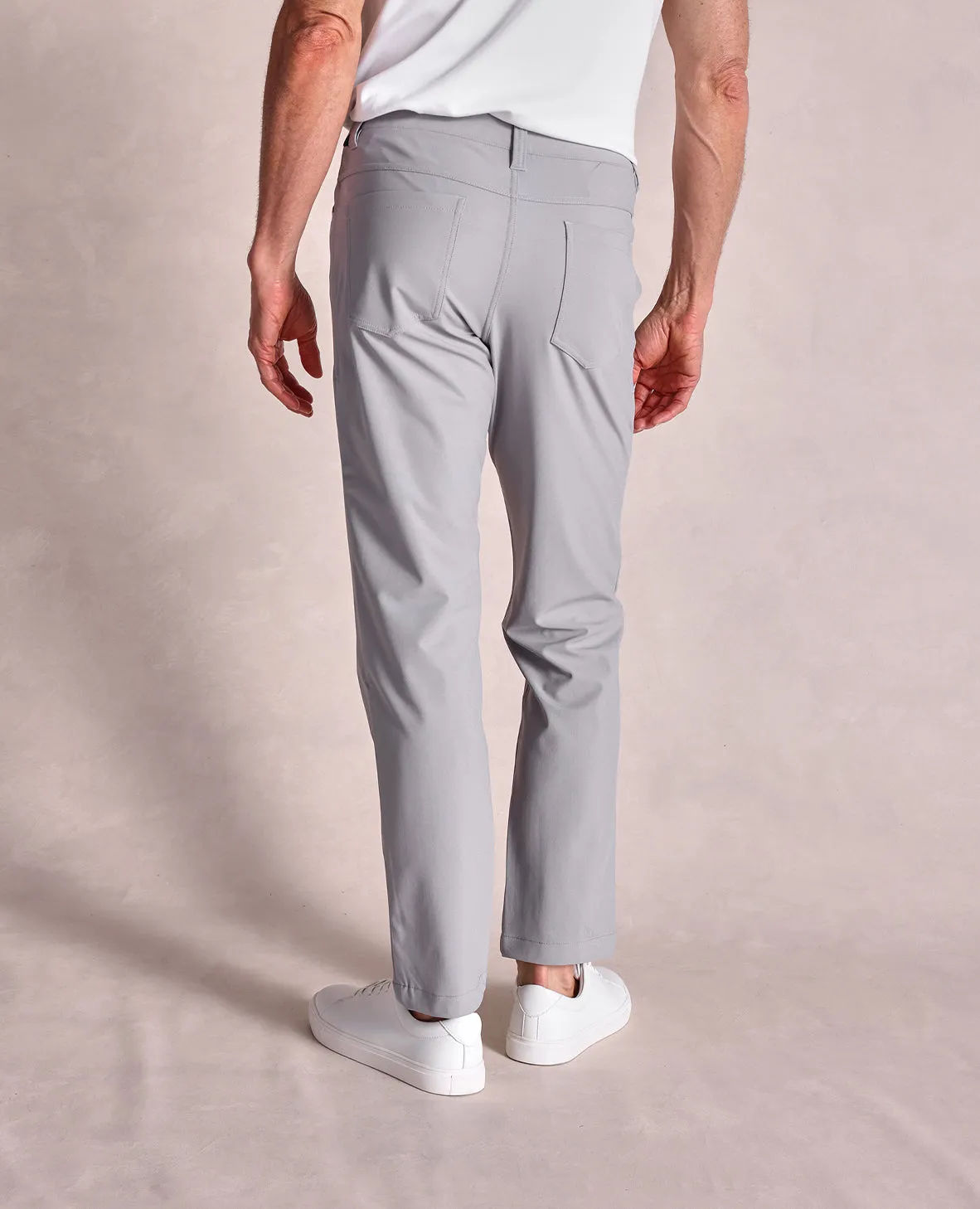 The Voyager - Performance Knit 5-Pocket Pant - Grey
