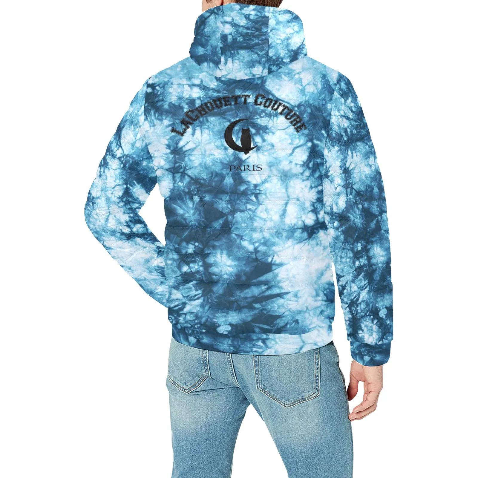 TIE DYE Men's Padded Hooded Jacket