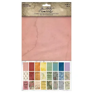 Tim Holtz Idea-Ology Backdrops Double-Sided Cardstock 6"X10" (24-pack) Volume #5