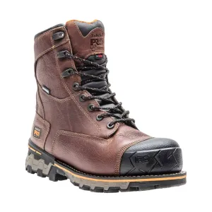 Timberland Pro Men's 8 Inch Boondock Waterproof Insulated Soft Toe Work Boots - Brown
