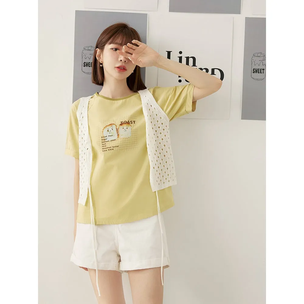 Toast Cotton T-Shirt Top