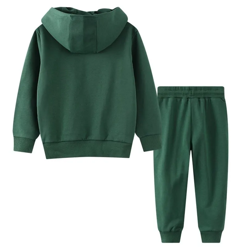 Toddler/Kid Boy's Tiger Print Hoodie Set