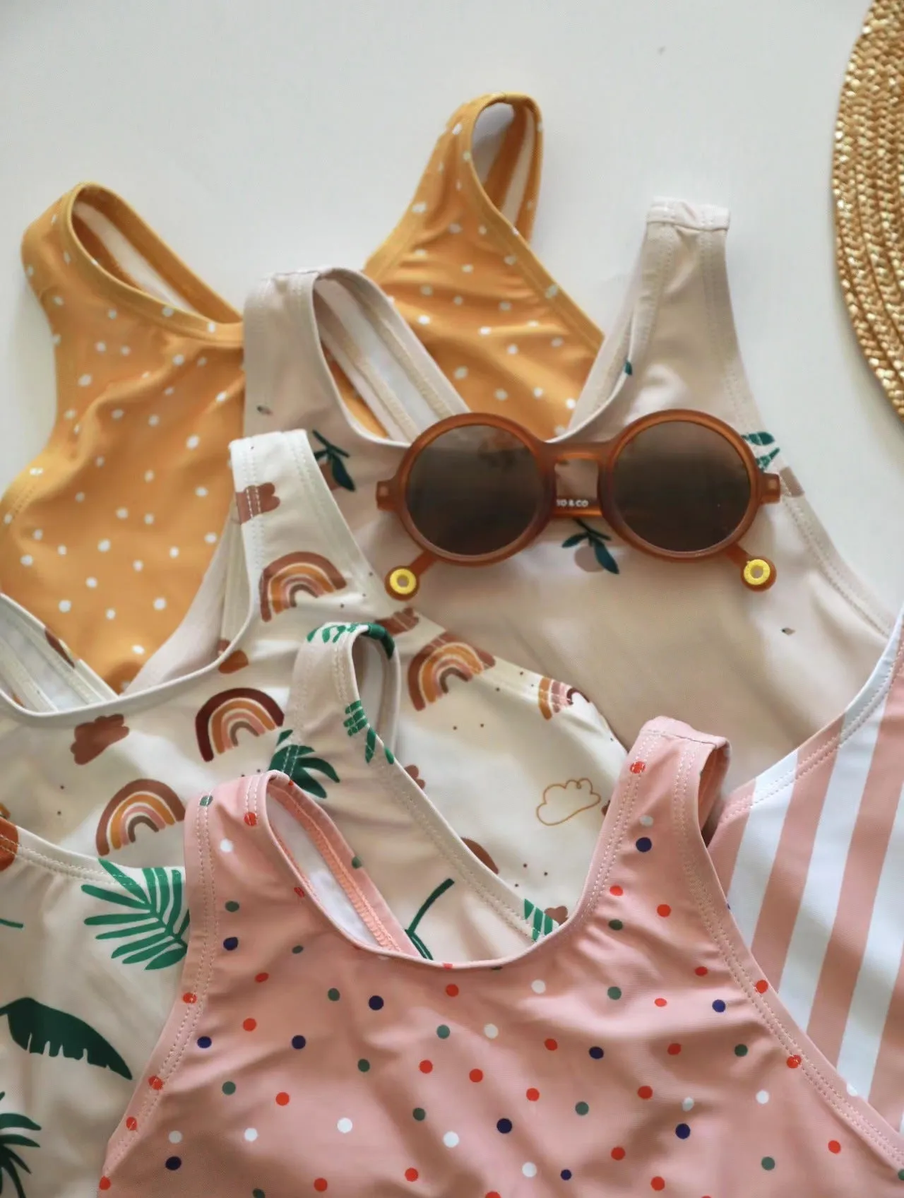 Toddler/Kid Girl Fun Prints One-Piece Swimsuits (6 Designs)