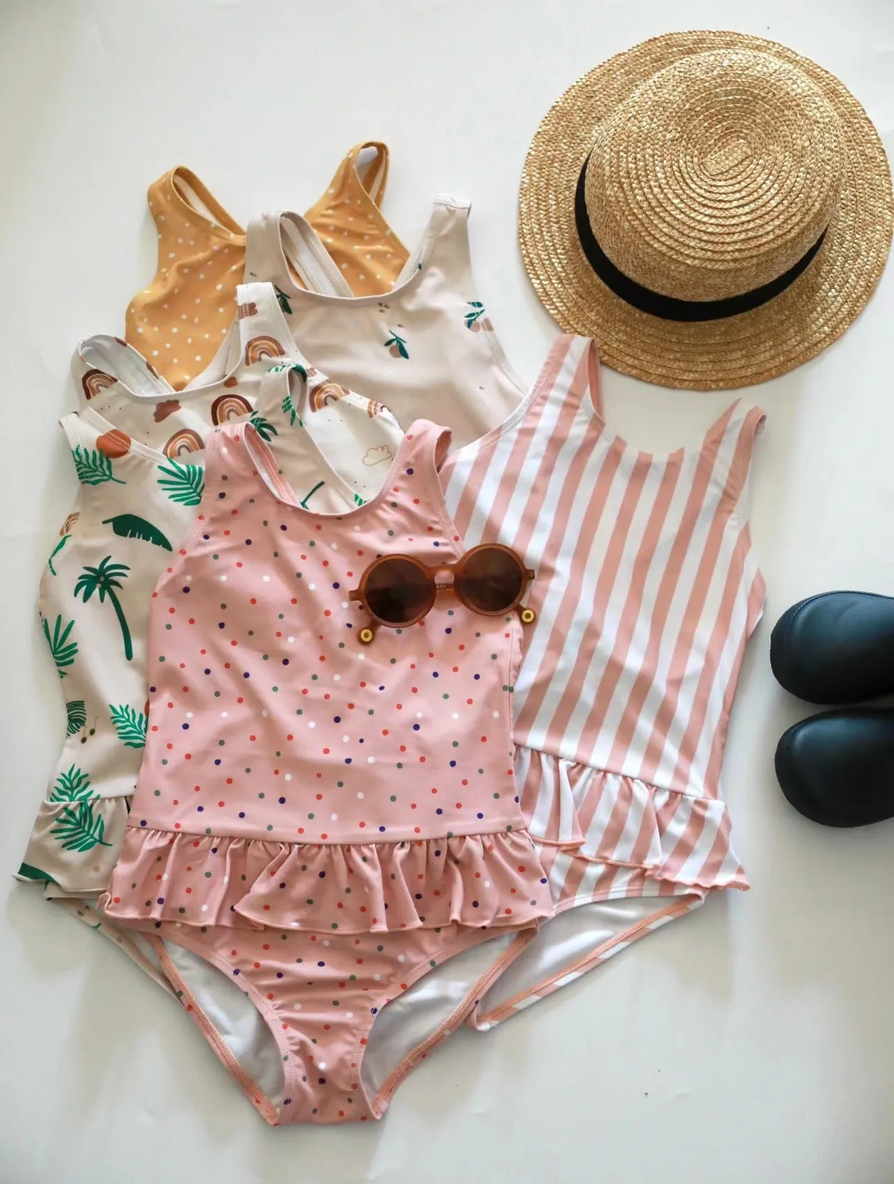 Toddler/Kid Girl Fun Prints One-Piece Swimsuits (6 Designs)