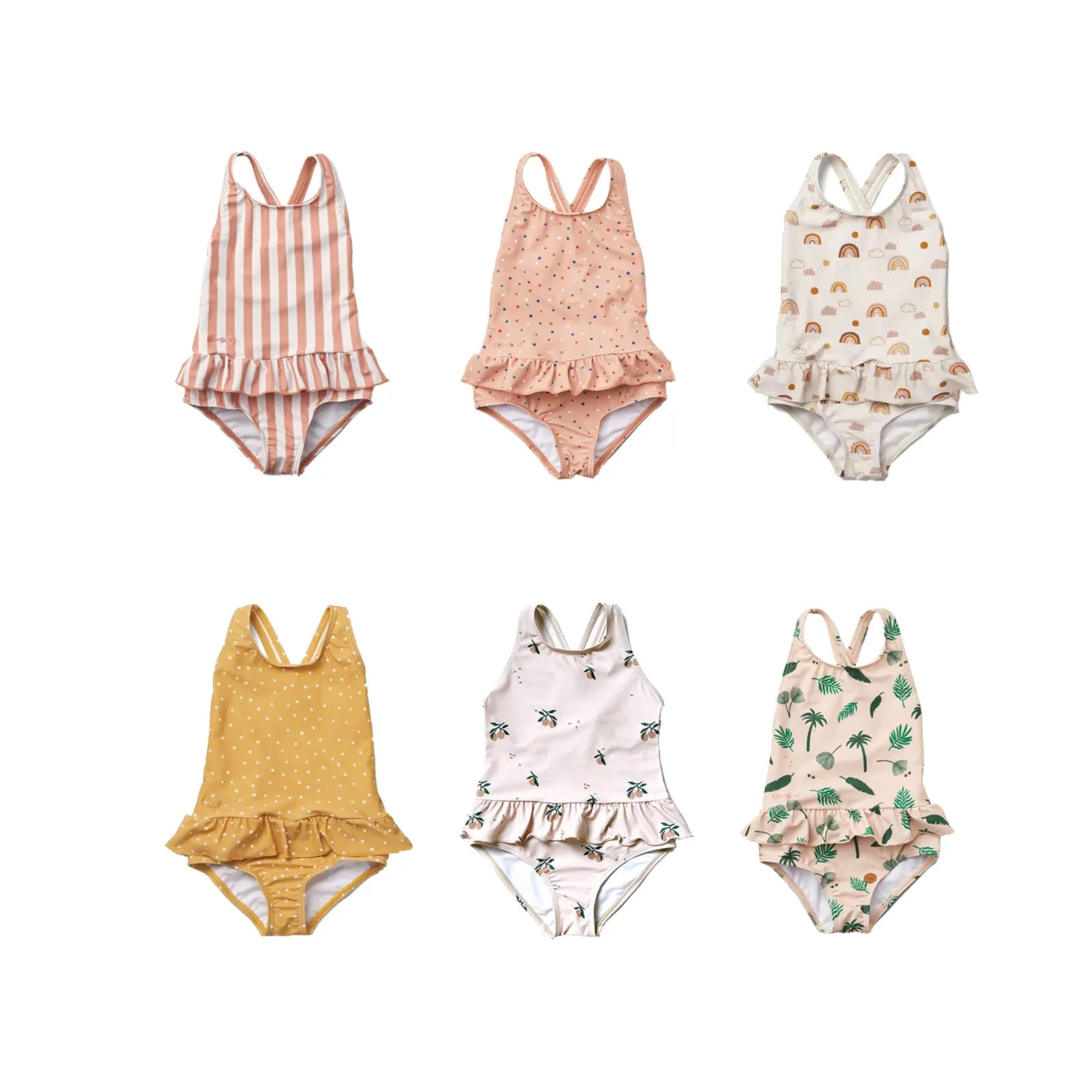 Toddler/Kid Girl Fun Prints One-Piece Swimsuits (6 Designs)