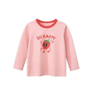 Toddler/Kid Happy Strawberry Long Sleeve Shirt