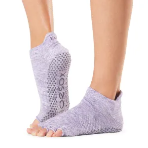 TOESOX Grip Half Toe Low Rise - Heather Purple