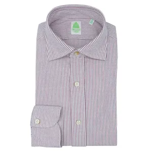 Toledo sport shirt in striped cotton purple