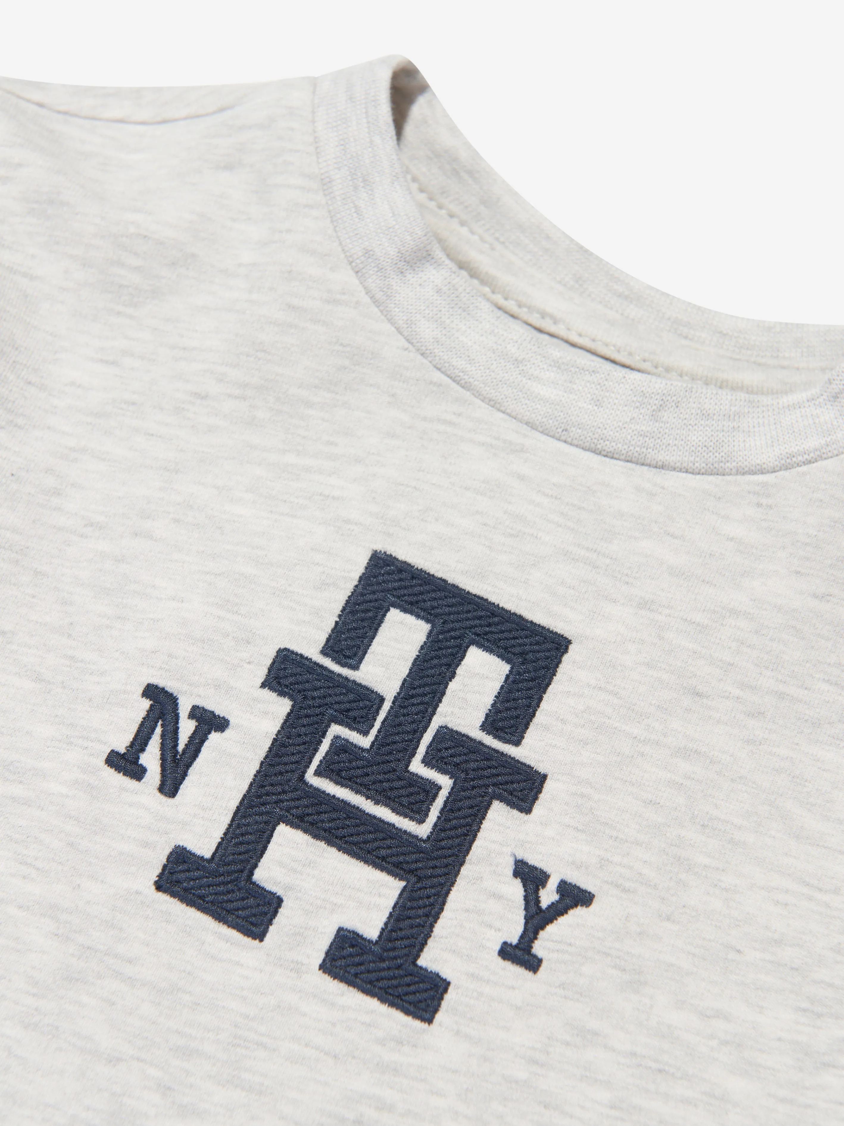 Tommy Hilfiger Baby Monogram Long Sleeve T-Shirt in Grey