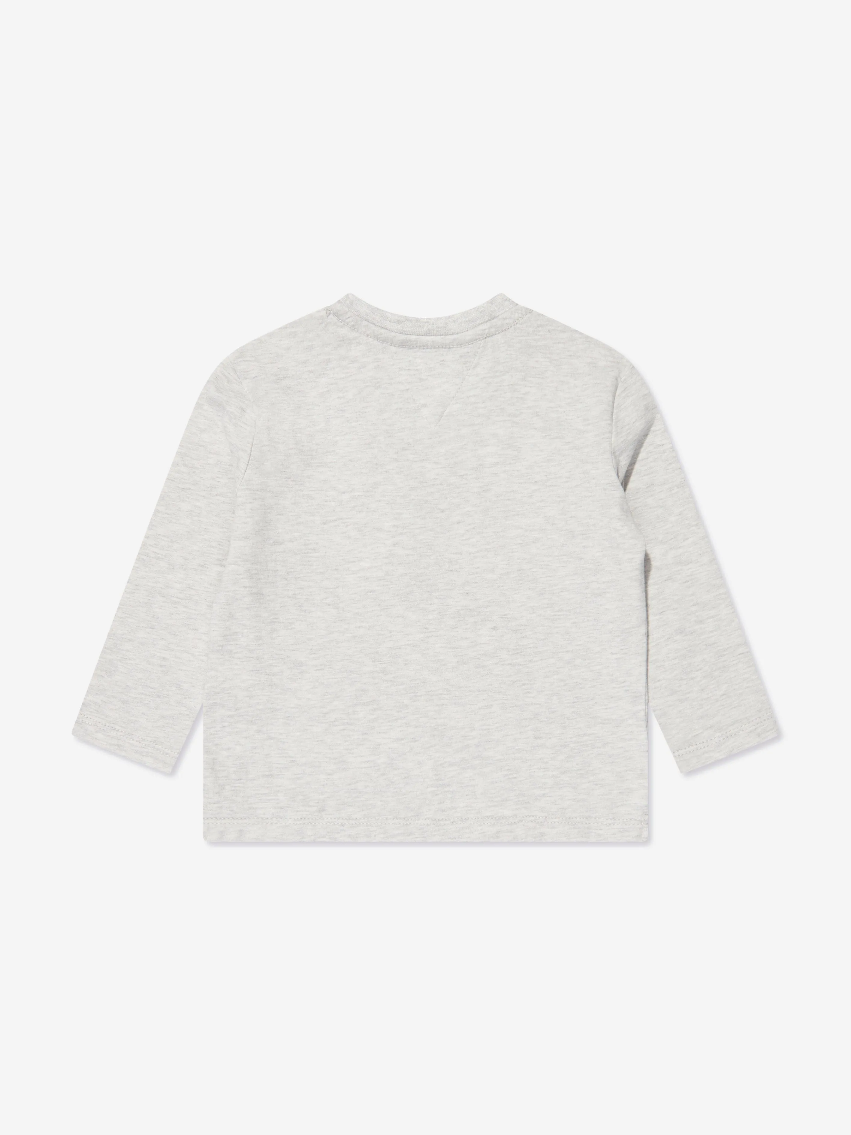 Tommy Hilfiger Baby Monogram Long Sleeve T-Shirt in Grey