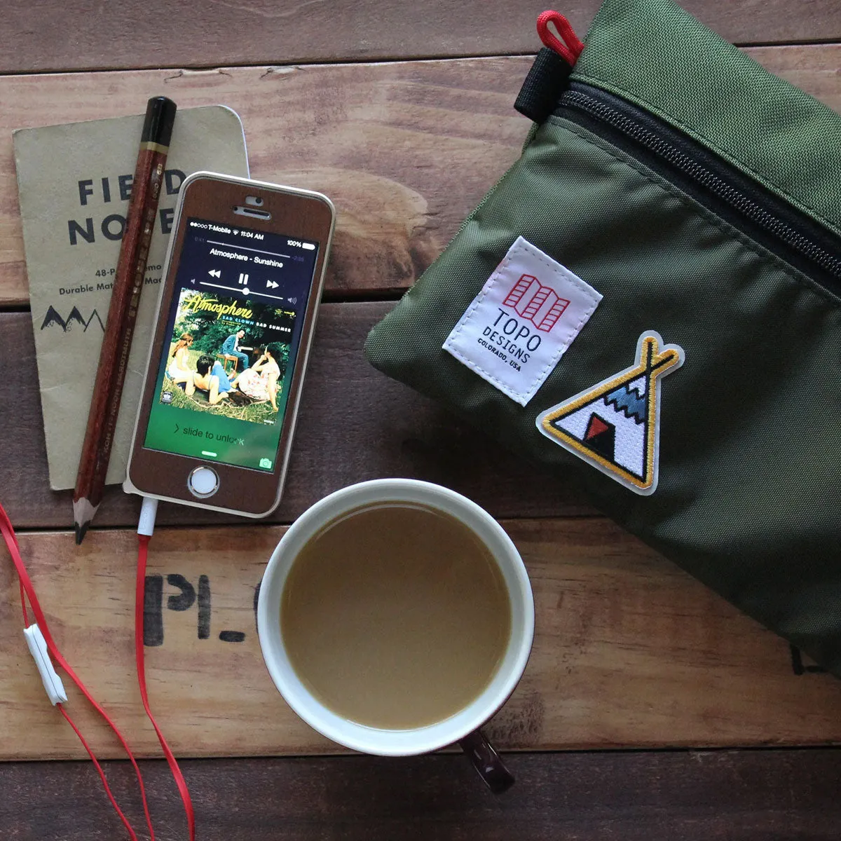 Topo Designs : Accessory Bag : Olive/Olive