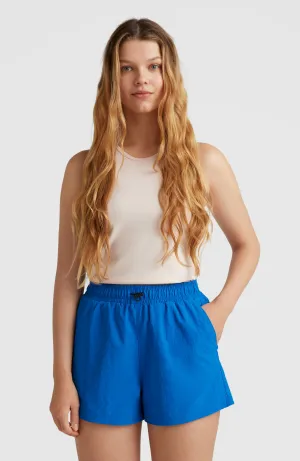Trek High-Waist Shorts | Princess Blue