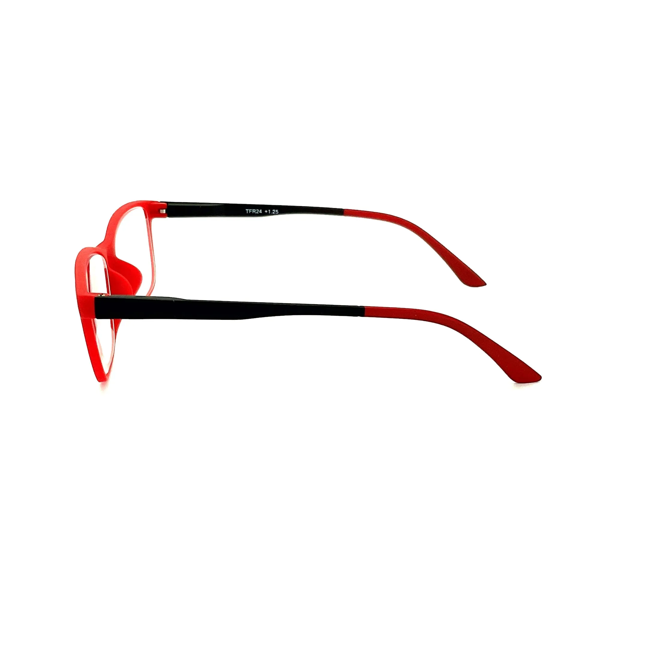 Trendy Fashion Red & Black Reading Glasses