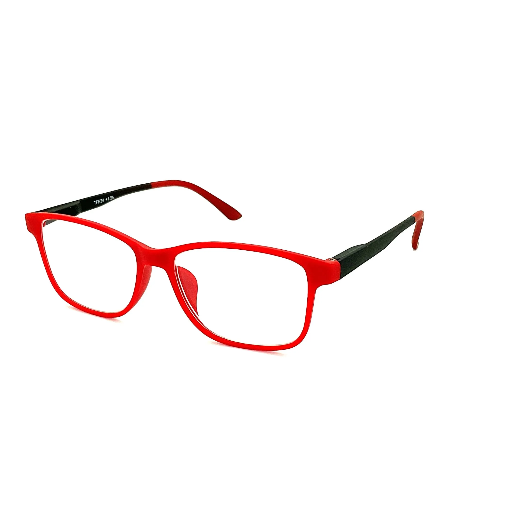 Trendy Fashion Red & Black Reading Glasses