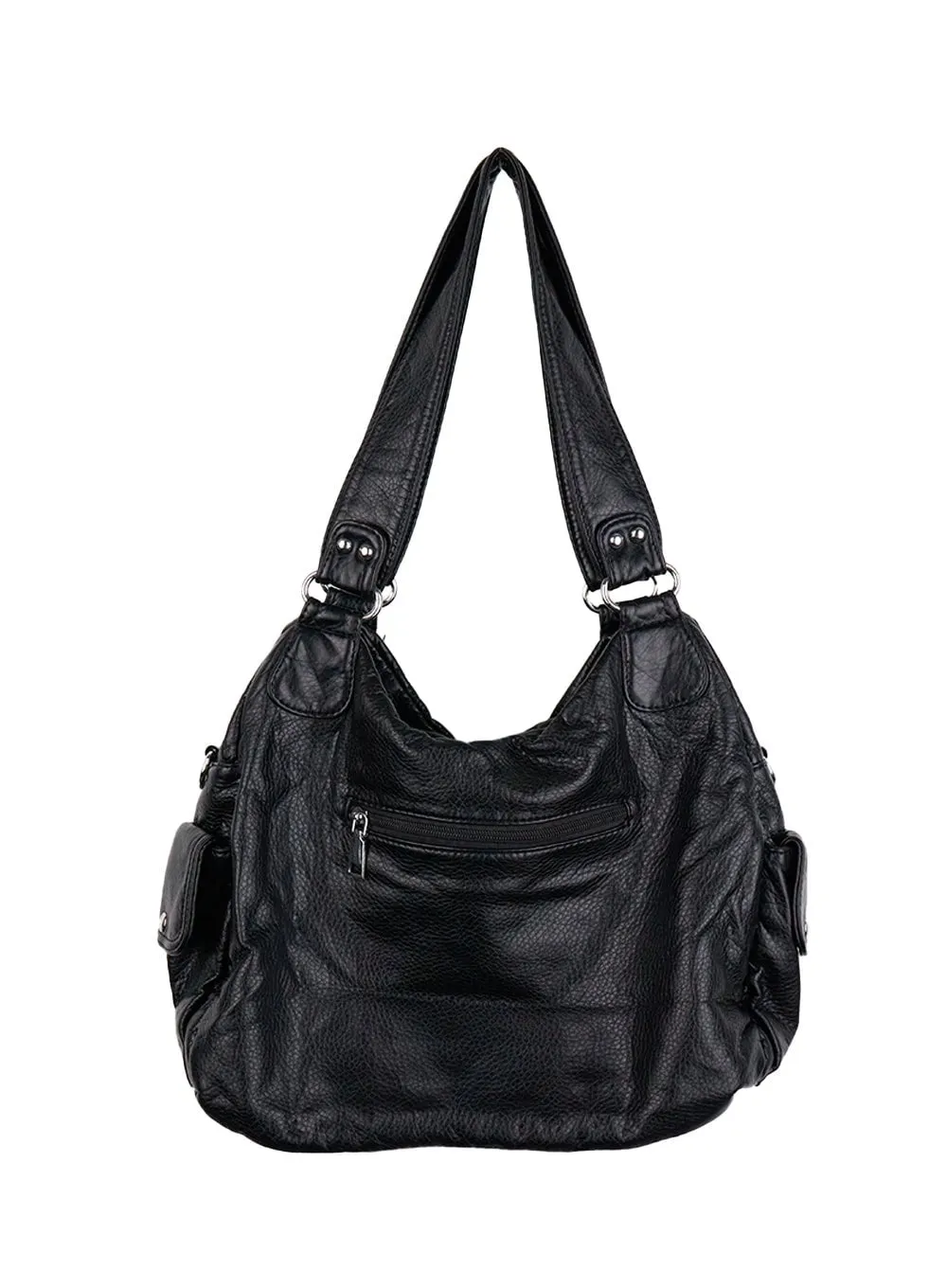 Trendy Faux Leather Shoulder Bag CN412