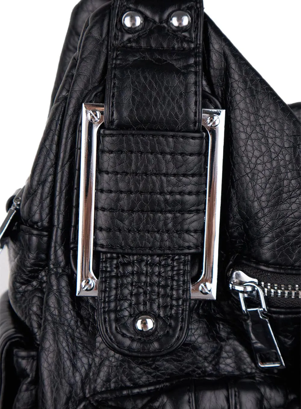 Trendy Faux Leather Shoulder Bag CN412