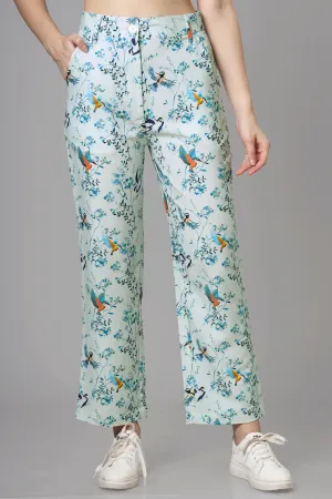 Trendy Floral Women's Trousers