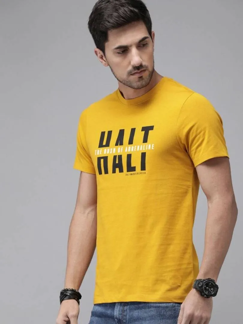 Trendy Stylish Halt Print T-shirt for Men