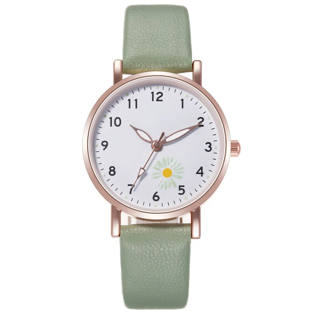 Trendy Watch Female Student Luminous Belt Watch Cute Refreshing Student