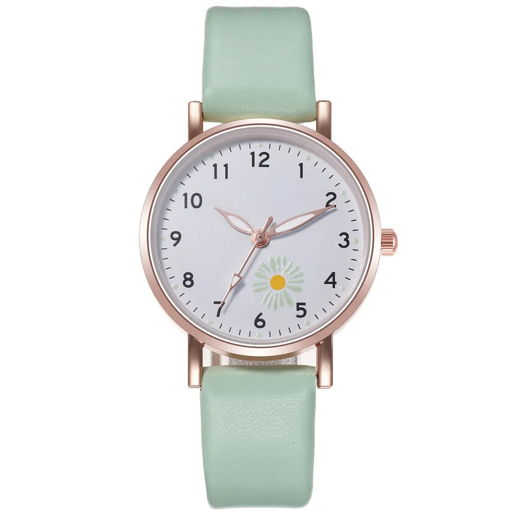 Trendy Watch Female Student Luminous Belt Watch Cute Refreshing Student