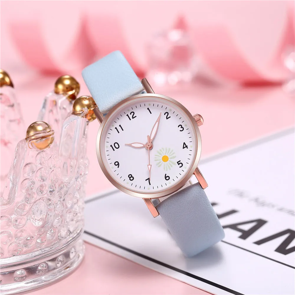 Trendy Watch Female Student Luminous Belt Watch Cute Refreshing Student