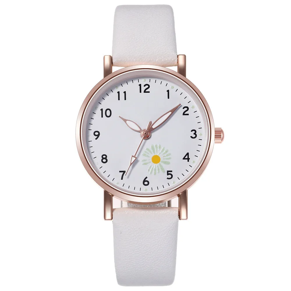 Trendy Watch Female Student Luminous Belt Watch Cute Refreshing Student