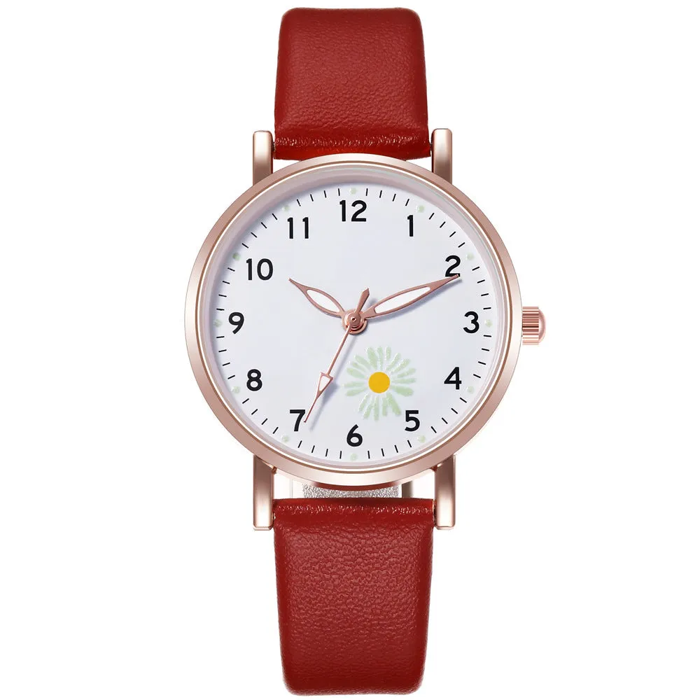 Trendy Watch Female Student Luminous Belt Watch Cute Refreshing Student