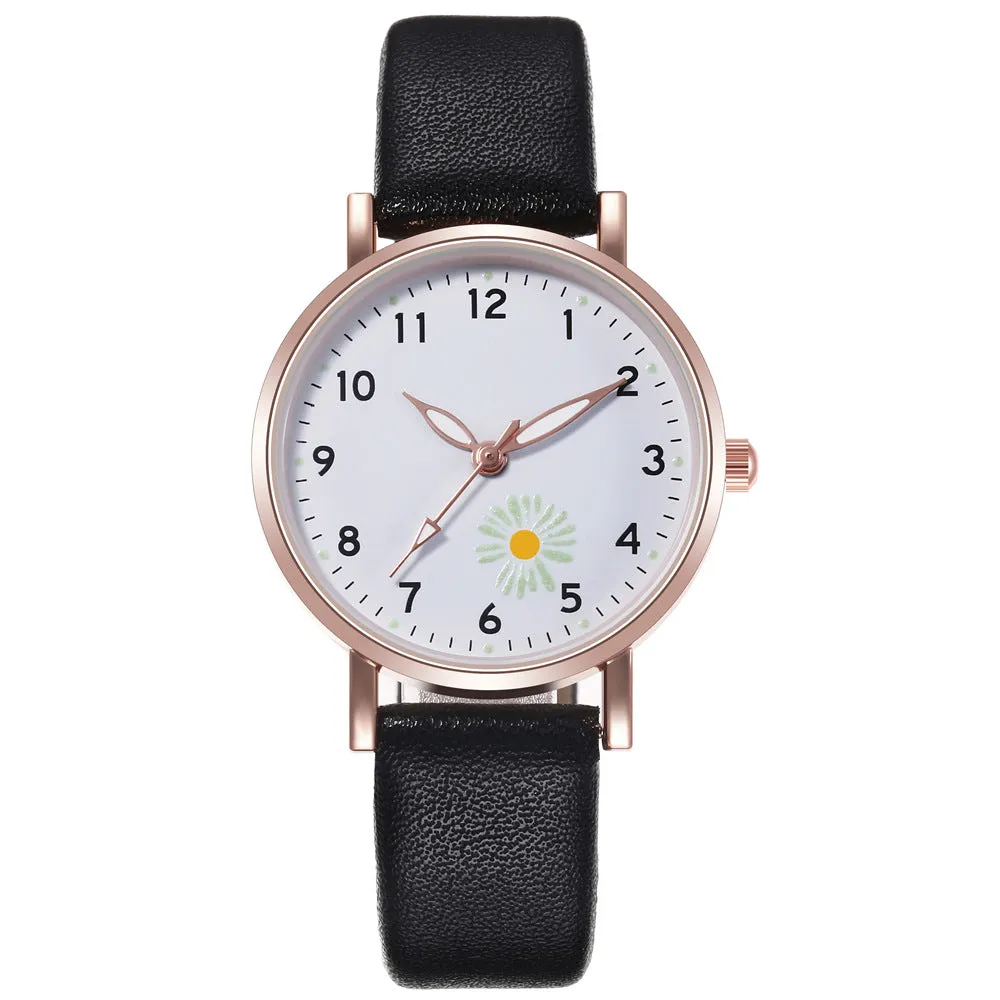 Trendy Watch Female Student Luminous Belt Watch Cute Refreshing Student