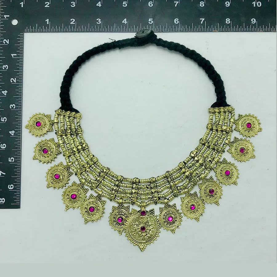 Tribal Multilayers Coins Choker Necklace