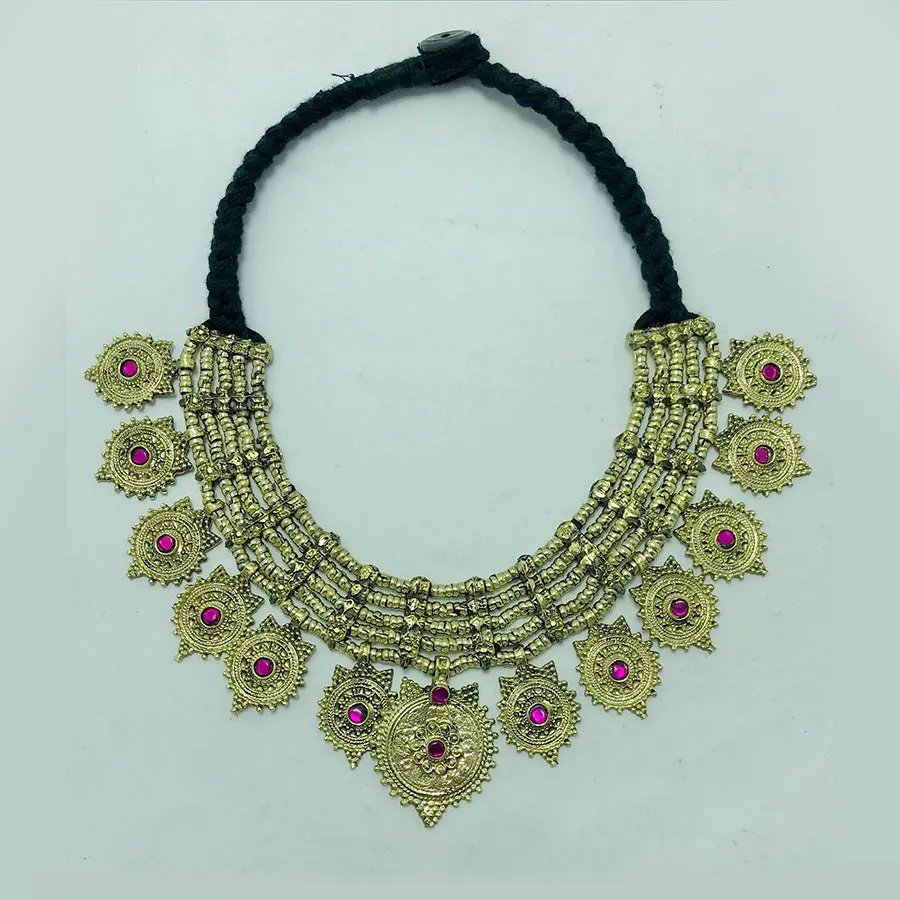Tribal Multilayers Coins Choker Necklace