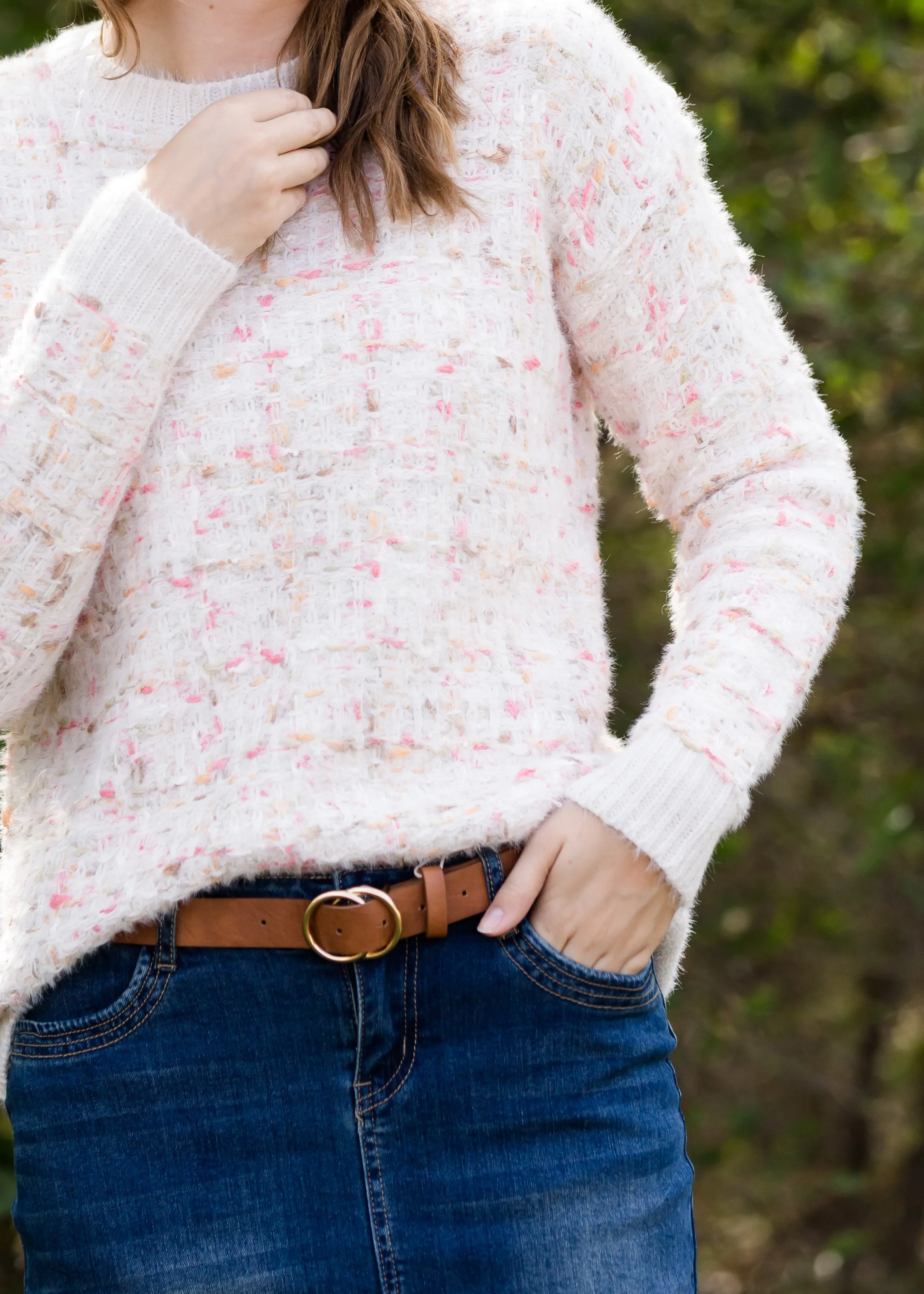 Tweed Textured Cozy Sweater - FINAL SALE