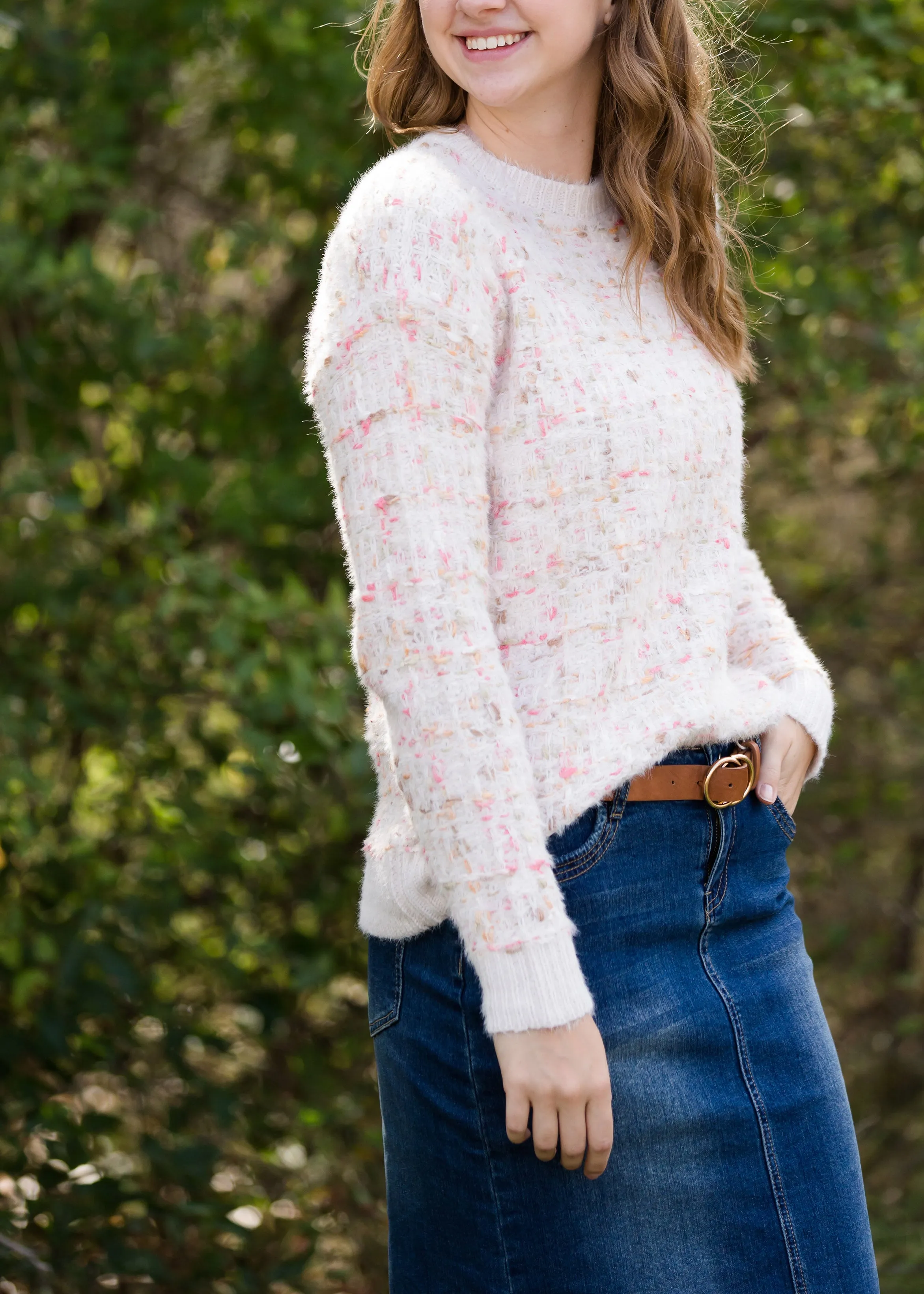 Tweed Textured Cozy Sweater - FINAL SALE