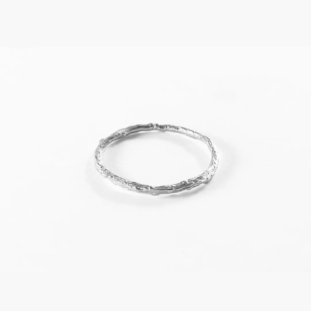 Twig band - ring - silver 925