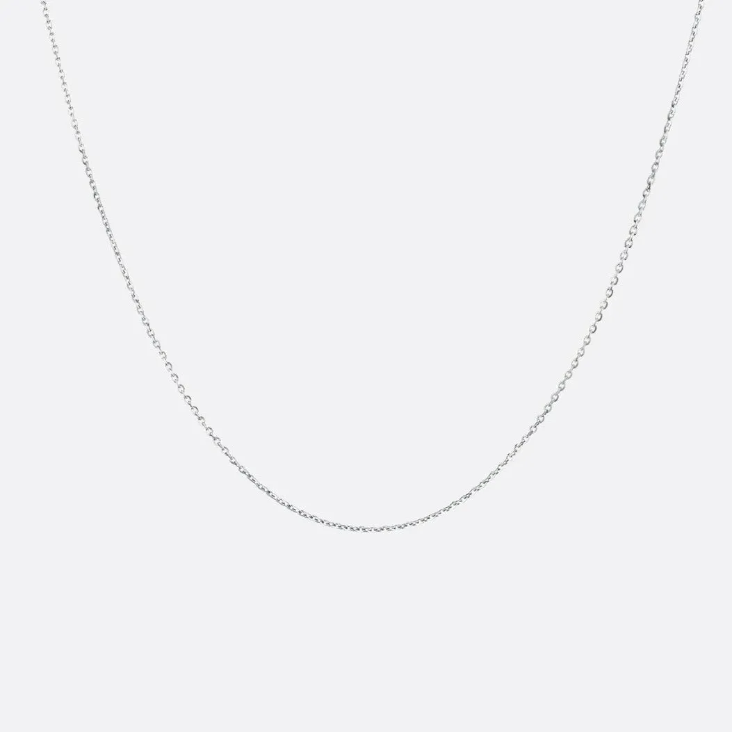 Twizzle Chain Necklace in Silver