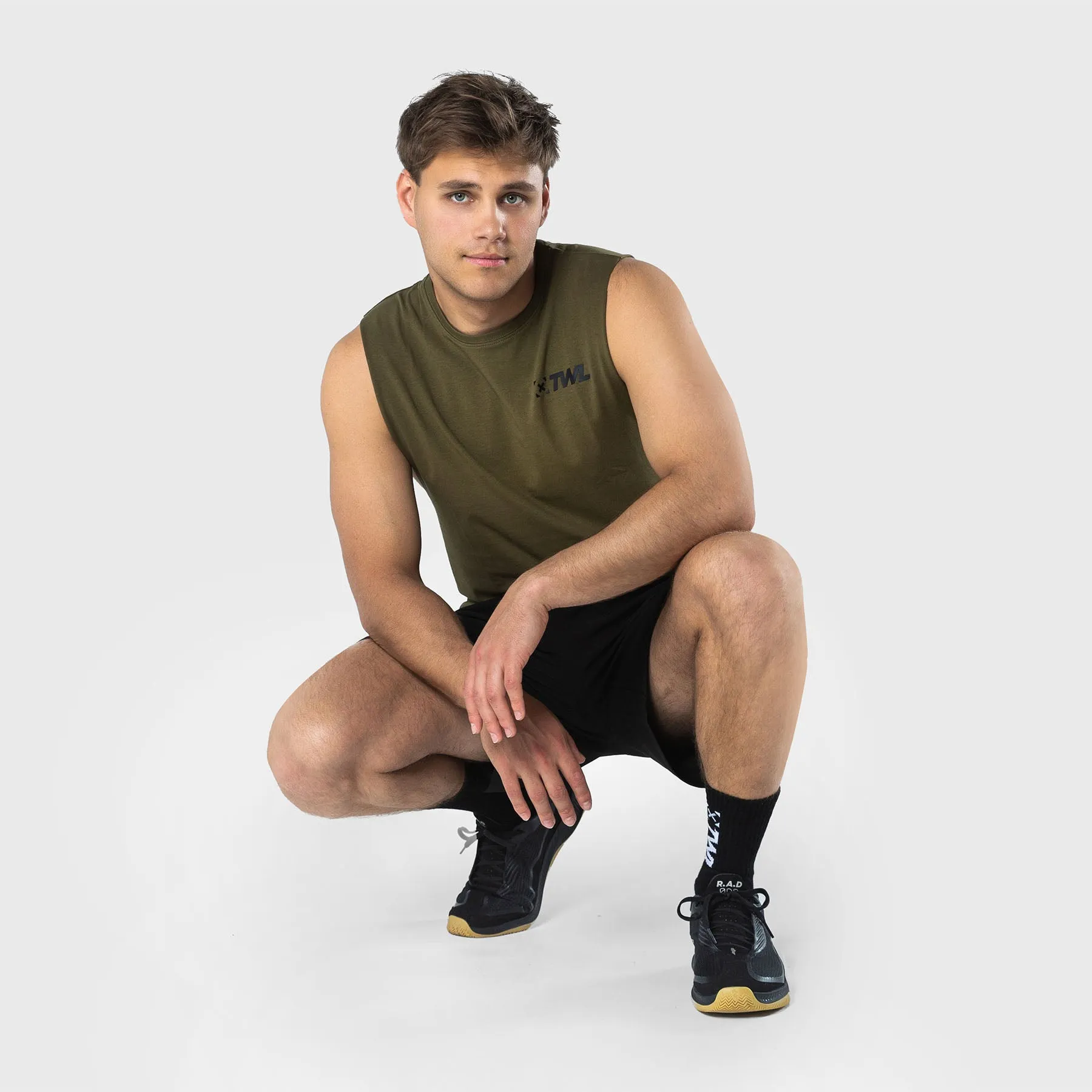 TWL - MEN'S EVERYDAY MUSCLE TANK SL - UNIFORM GREEN/BLACK