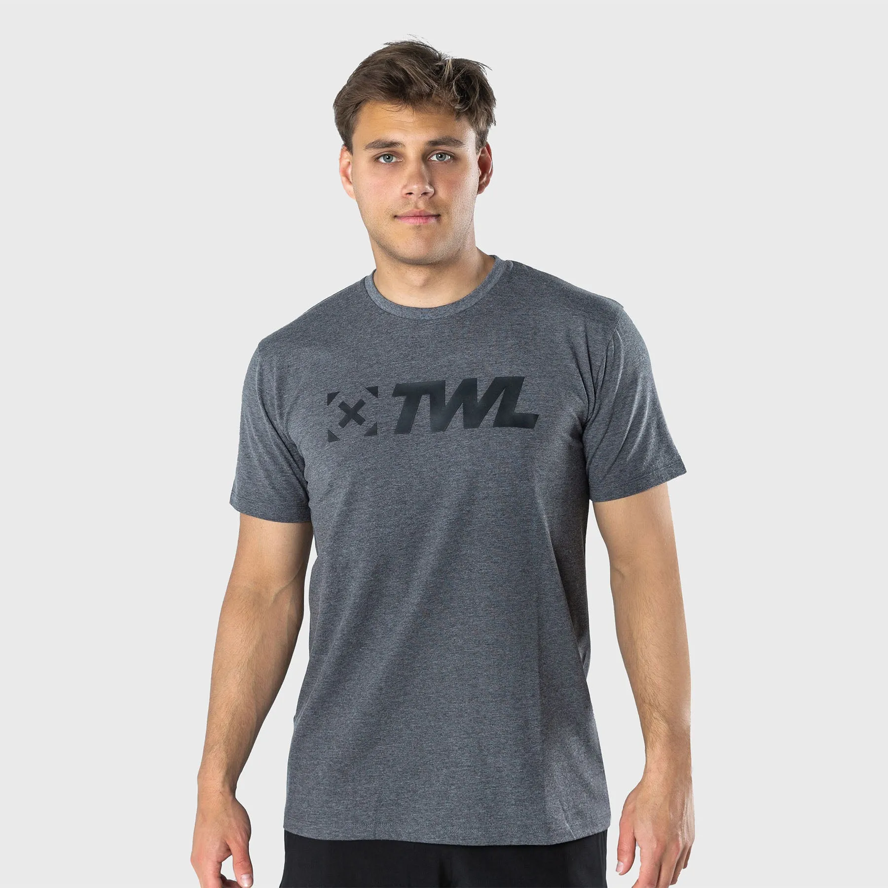 TWL - MEN'S EVERYDAY T-SHIRT - CHARCOAL MARL/BLACK