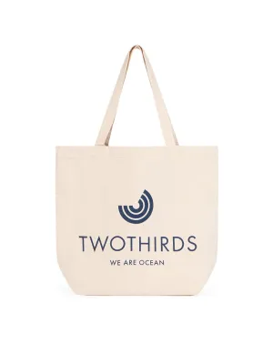 TWOTHIRDS Logo Tote Bag - Ecru