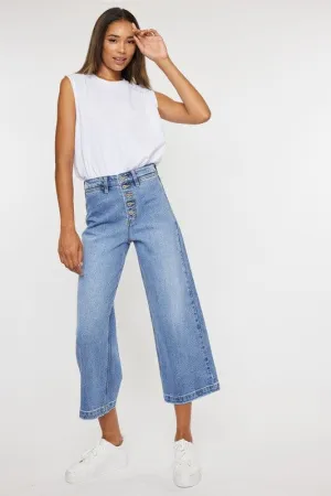 Ultra High Rise Wide Leg Jeans - Kan Can USA