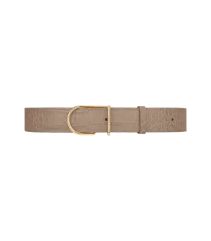 Umi Belt - Taupe Croco Print