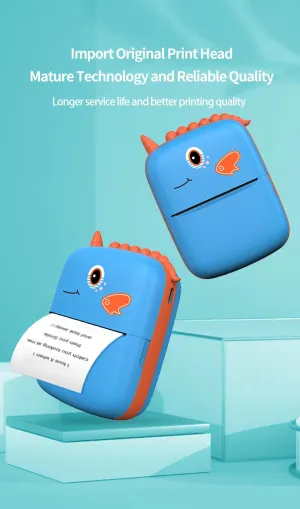 Unicorn Design Mini Portable Thermal Bluetooth Printer
