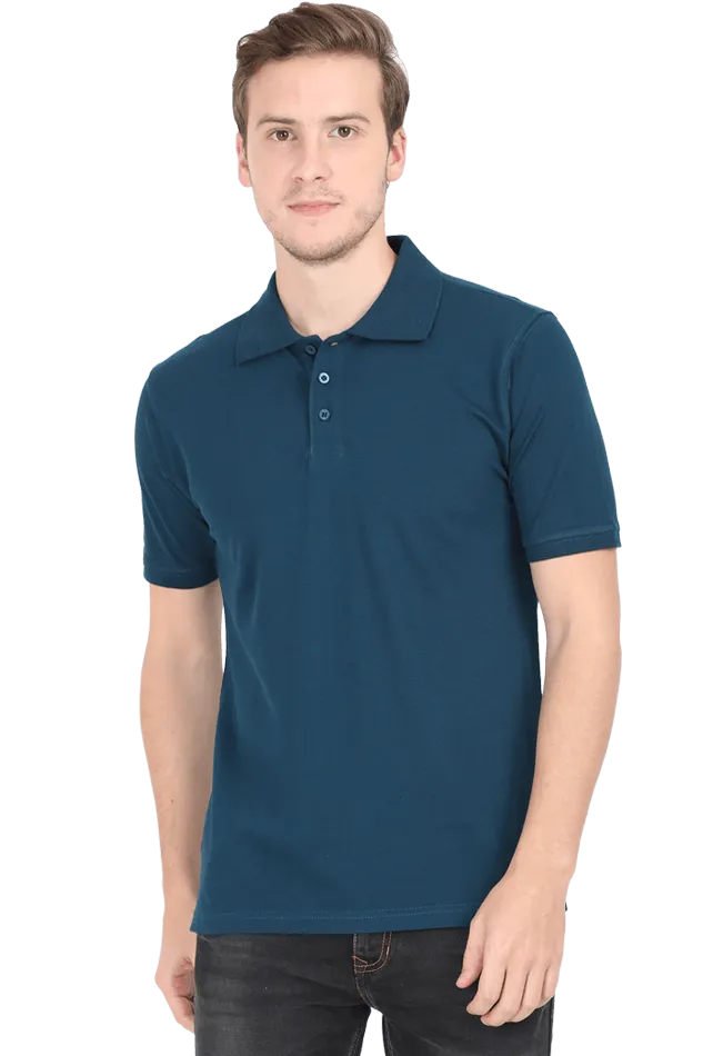 Unisex Coffee Brown Cotton Polo T-Shirt