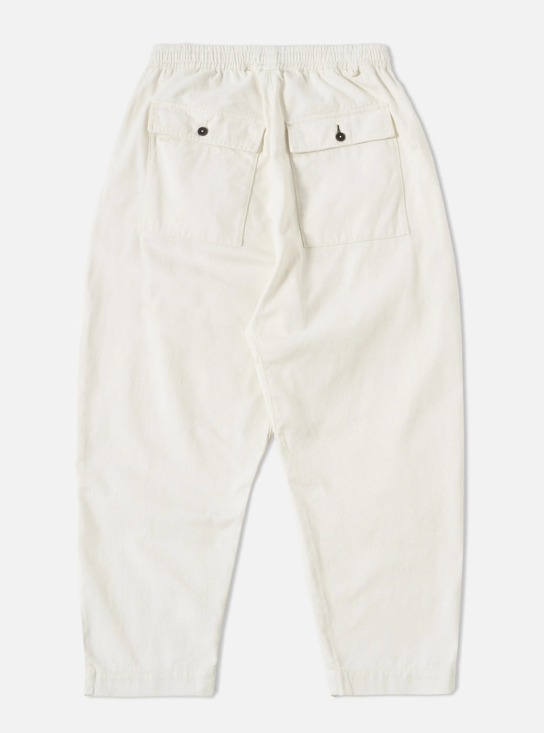 Universal Works Braga Pant in Winter White Winter Twill