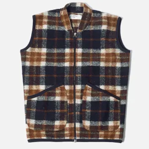 Universal Works Zip Waistcoat - Brown