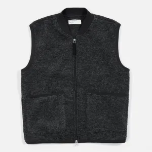 Universal Works Zip Waistcoat - Charcoal