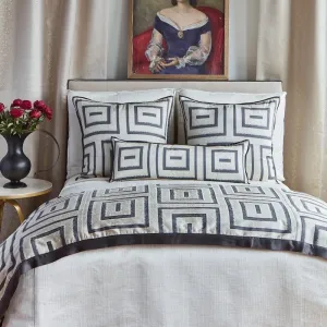 Unmazed Charcoal and Pumice Bedding by Ann Gish