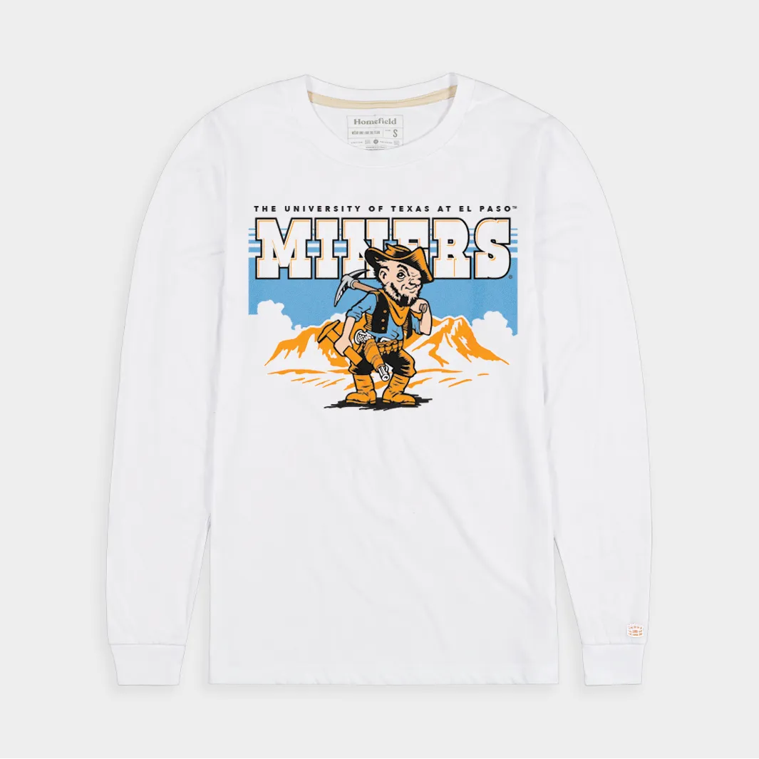 UTEP Miners Vintage Illustration Long Sleeve