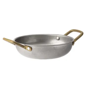 Utopia Vintage Brass Handled Dishes 150mm (Pack of 6)