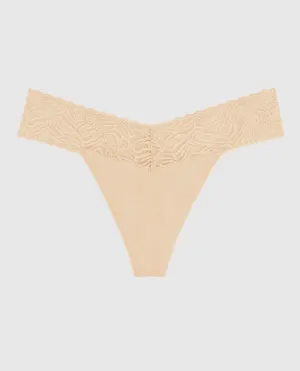 V-Waist Cotton Thong Panty